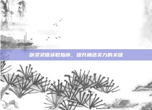 剑灵灵值获取指南,提升角色实力的关键
