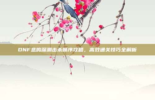 DNF悲鸣深渊击杀顺序攻略,高效通关技巧全解析