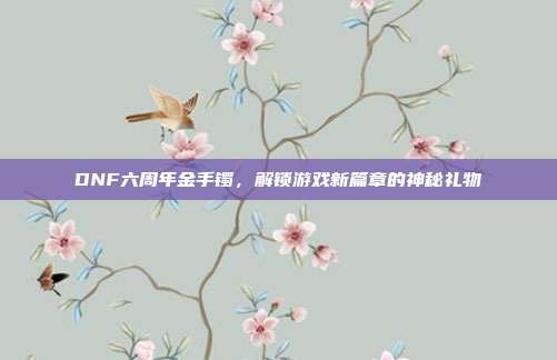 DNF六周年金手镯,解锁游戏新篇章的神秘礼物