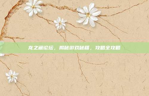 龙之藏论坛,揭秘游戏秘籍,攻略全攻略