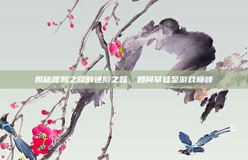 揭秘渡鸦之耀的进阶之路,如何攀登至游戏巅峰