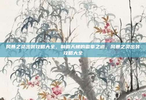 风暴之灵出装攻略大全，制霸天梯的雷拳之道，风暴之灵出装攻略大全