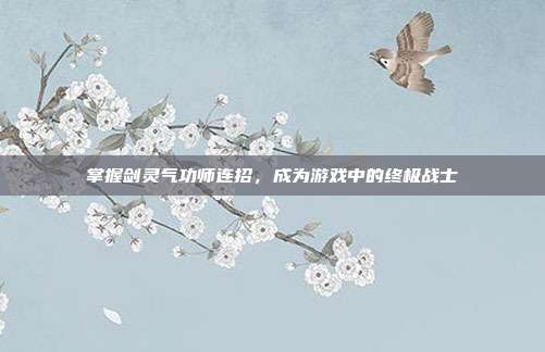 掌握剑灵气功师连招,成为游戏中的终极战士
