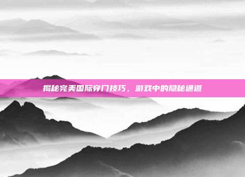 揭秘完美国际穿门技巧,游戏中的隐秘通道