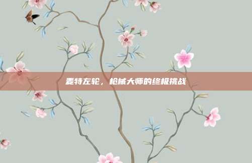 麦特左轮,枪械大师的终极挑战
