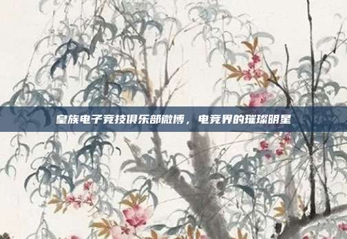 皇族电子竞技俱乐部微博,电竞界的璀璨明星