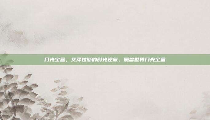 月光宝盒,艾泽拉斯的时光逆旅,魔兽世界月光宝盒