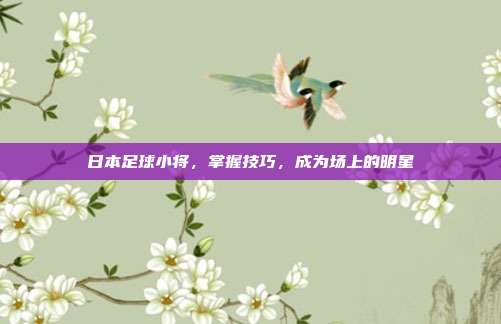 日本足球小将，掌握技巧，成为场上的明星