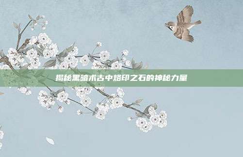 揭秘黑暗术古中烙印之石的神秘力量