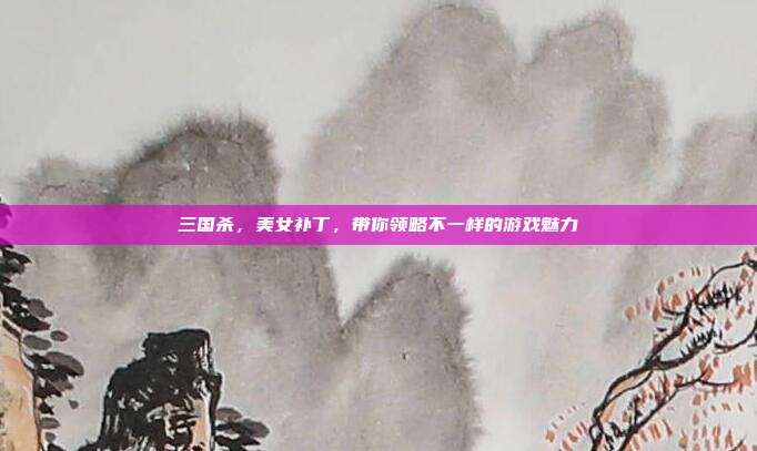 三国杀，美女补丁，带你领略不一样的游戏魅力